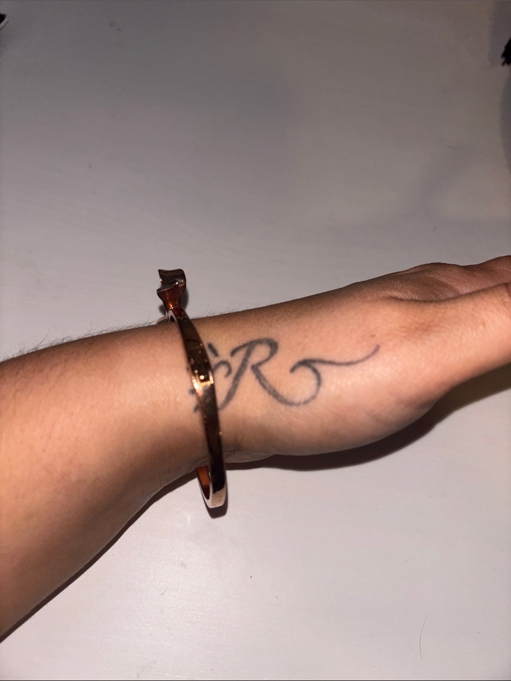 kate spade rose gold bow bangle bracelet - Picture 4 of 6